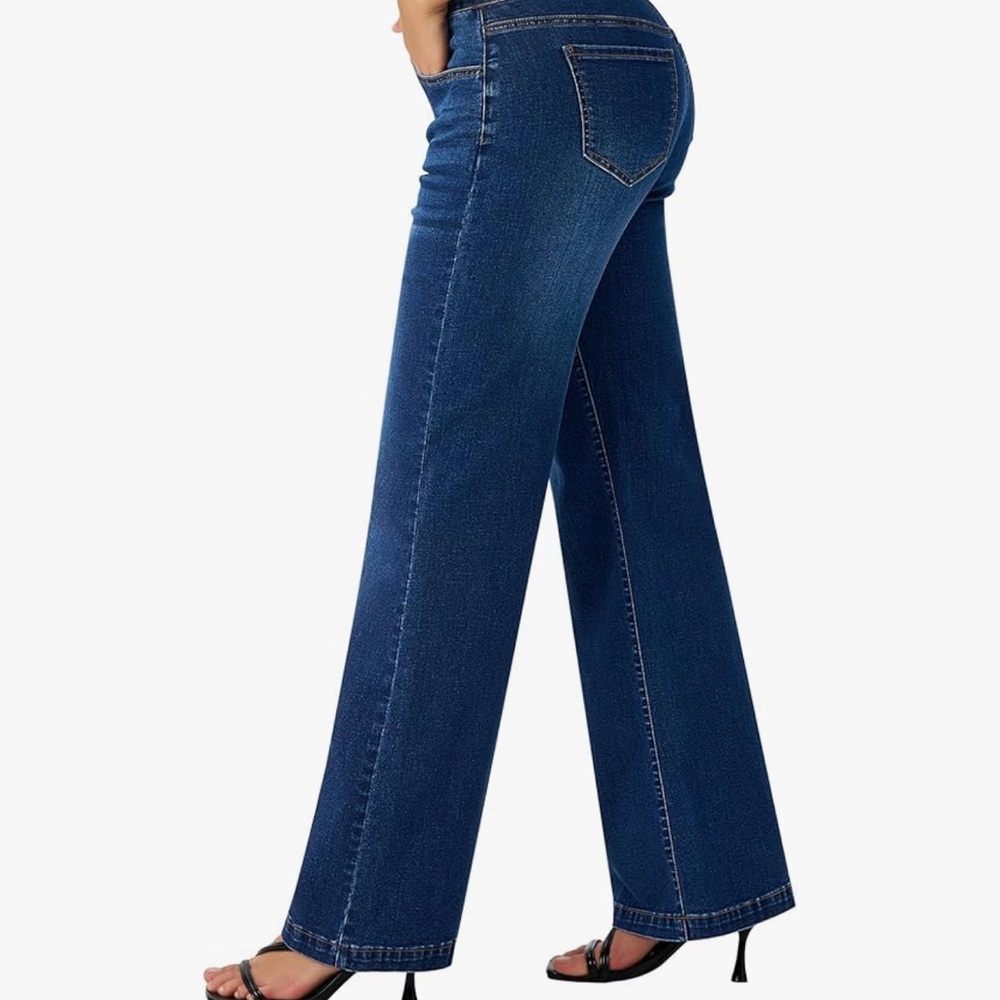 NWT high waisted baggy loose wide leg jeans - Picture 5 of 10
